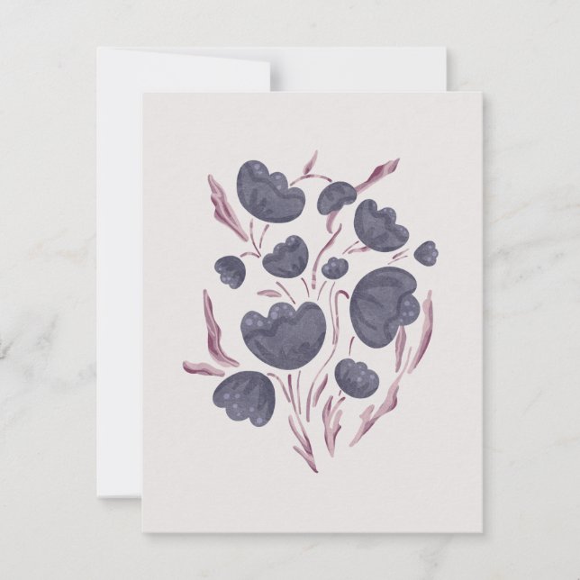 Mörk Lila Flower Aesthetic (Framsida)