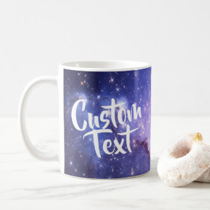 Mörk Lila Galaxy Anpassningsbar Mugg
