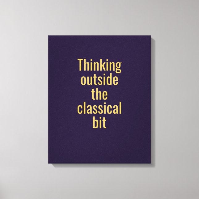 Mörk Lila Guld Oswald Quantum Typografi Canvastryck (Framsida)