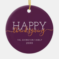 Mörk lila Happy thanksgiving