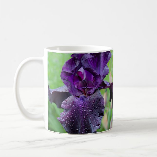 Mörk Lila Iris Mugg (Vänster)