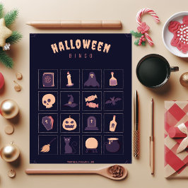 Mörk Lila jul Bingo Jigszawa Puzzle Pussel