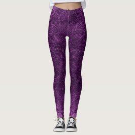 Mörk Lila Mandala Leggings