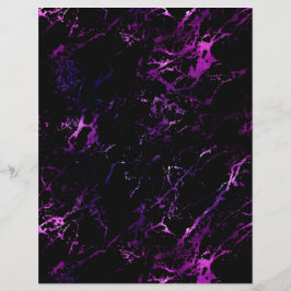 Mörk Lila Marble Galaxy Scrapbook Pappra Lakan