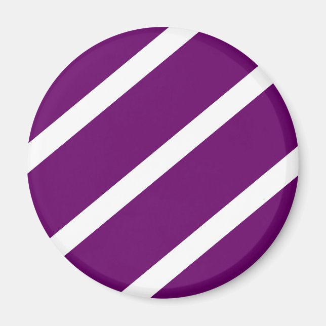 Mörk Lila Rand Magnet (Framsidan)