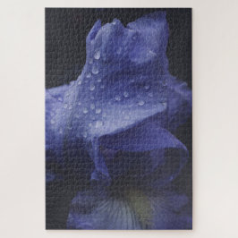 Mörk Lila Ro Flower Pussel