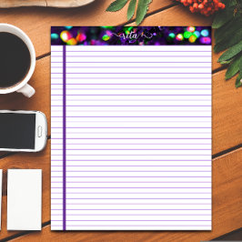 Mörk Lila Sparkling Anteckningsblock