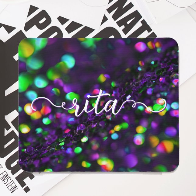 Mörk Lila Sparkling Musmatta (Skapare uppladdad)