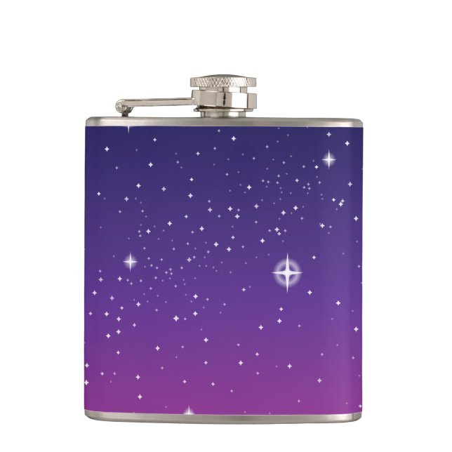 Mörk Lila Starry Night Himlar Fickplunta (Framsidan)