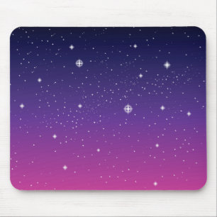 Mörk Lila Starry Night Himlar Musmatta