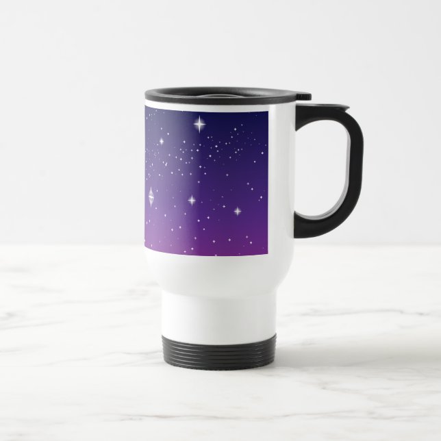 Mörk Lila Starry Night Himlar Resemugg (Höger)