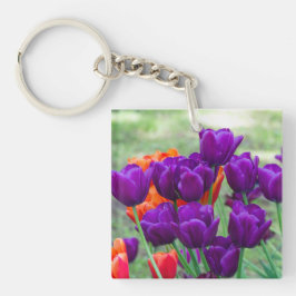 Mörk lila tulips jigszawa