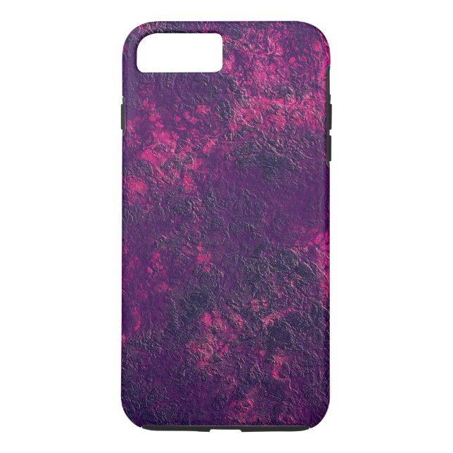 Mörk lila violet struktur texturerat suede marble  Case-Mate iPhone skal (Baksida)