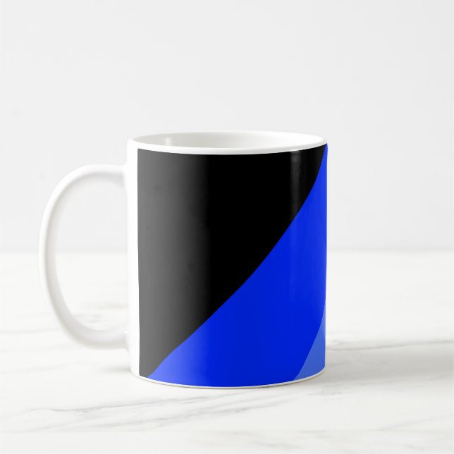 Mörk linjer kaffemugg (Vänster)