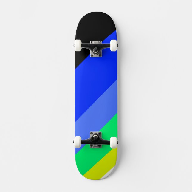 Mörk linjer mini skateboard bräda 18,5 cm (Framsida)