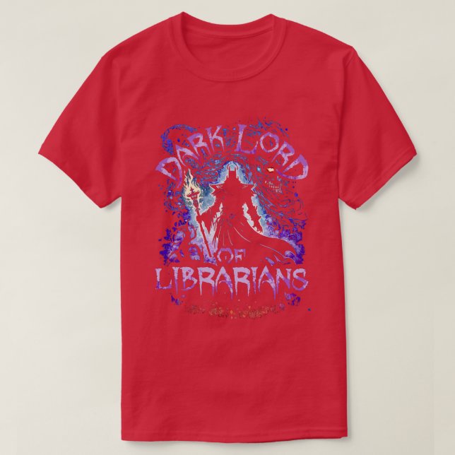 Mörk Lord of Librarians T Shirt (Design framsida)