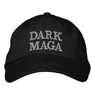 Mörk Maga Cap Broderad Keps