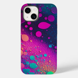 Mörk Magenta Aqua Glitter iPhone Mate Tuff Fodral