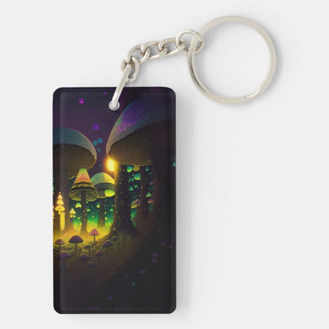 Mörk Magic Luminous MushRums Acrylic Keychain (Baksidan)