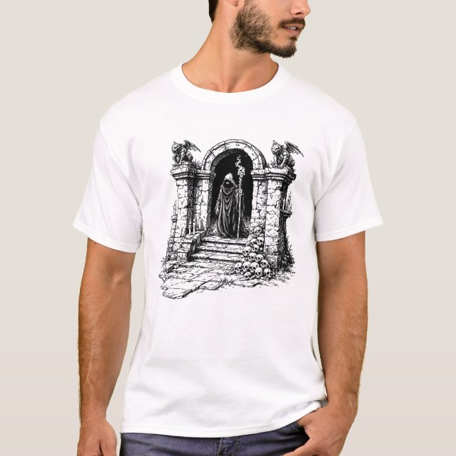 Mörk Magiker T Shirt (Framsida)