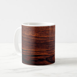 Mörk Mahogany-trämorn | Brödved mönster Kaffemugg