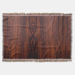 Mörk Mahogany-trämorn | Brödved mönster Mysfilt