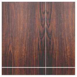 Mörk Mahogany-trämorn | Brödved mönster Tyg