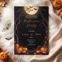 Mörk Måne Pumpa Halloweenfest