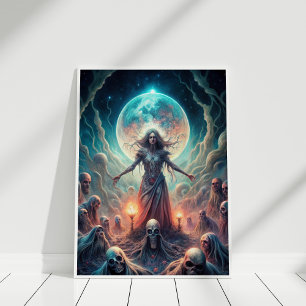 Mörk Måne Witch - Spirit Calling Ritual Poster