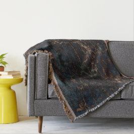 Mörk Marble Filt