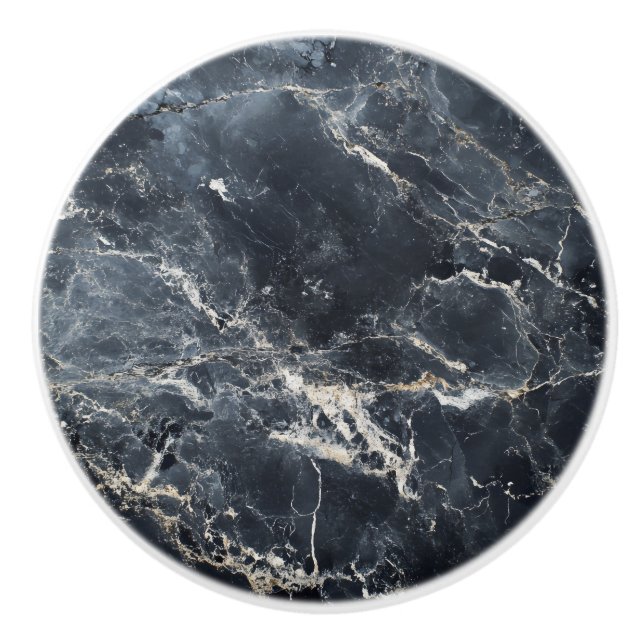Mörk Marble Stone Mönster Knopp (Framsidan)