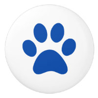 Mörk marinblå tasstryckpawprint