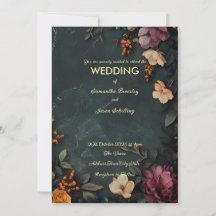 Mörk marmor bakgrund med blomsterdetaljer