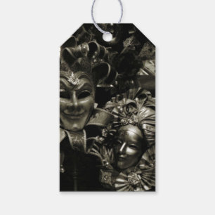 Mörk maskerad presentetikett