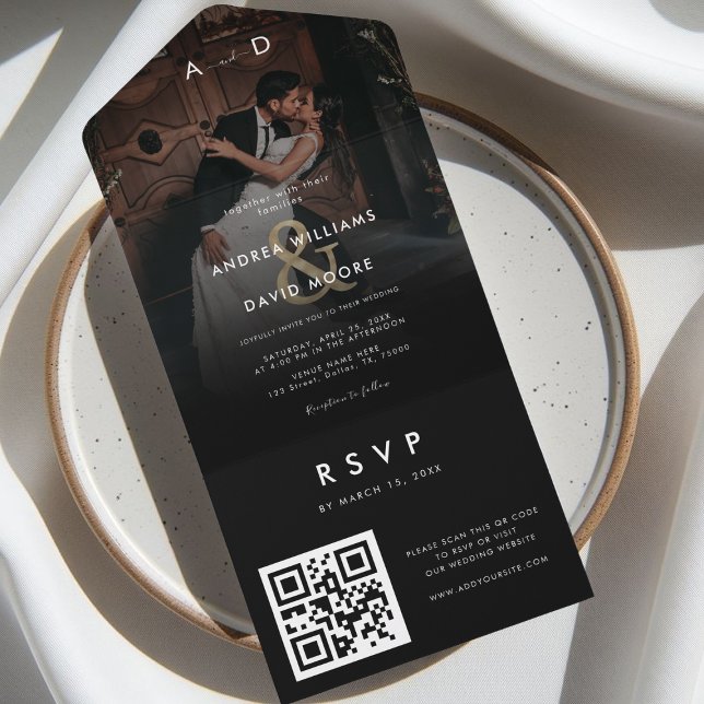 Mörk-matad fotomatning (Guld Ampersand) och QR-kod (Skapare uppladdad)