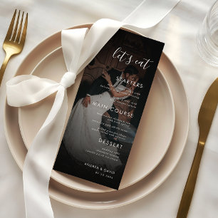 Mörk-matad fotomatning, övertäckning Låt oss Eat B Meny