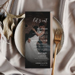 Mörk-matad fotomatning, övertäckning Låt oss Eat B Meny<br><div class="desc">Den här elegant bröllop-menyn med anpassningsbar foto,  text och modernt skript skulle göra ett underbart tillägg till party! Ändra texten enkelt genom att klicka på alternativet "Anpassa den här mallen".</div>
