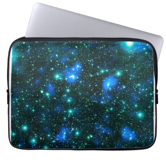 Mörk Materia Blå Teal Laptop Fodral