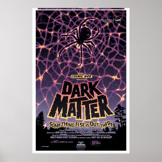 Mörk Materia NASA Rymdresor Affischtryck  Galax Poster (Framsidan)