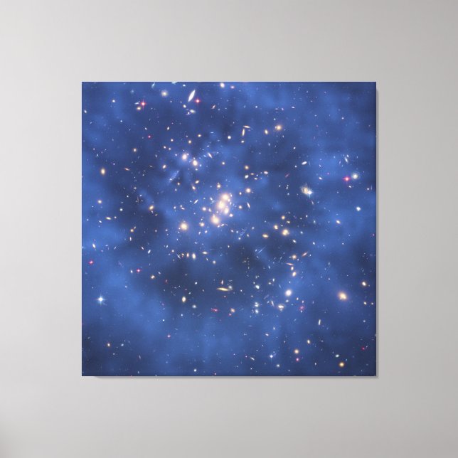 Mörk Matter Ring i ett Galaxy Cluster Canvastryck (Framsida)