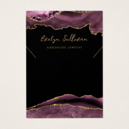 Mörk Mauze necklace visning Card Visitkort