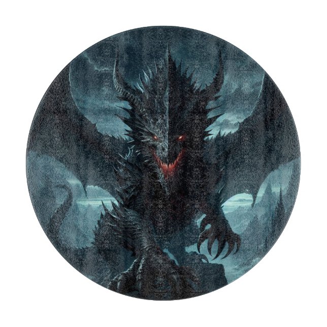 Mörk, medeltida draken (Framsidan)
