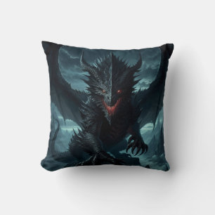 Mörk, medeltida draken kudde