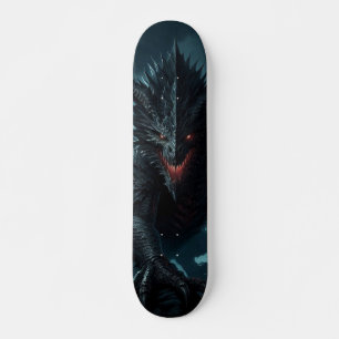 Mörk, medeltida draken mini skateboard bräda 18,5 cm