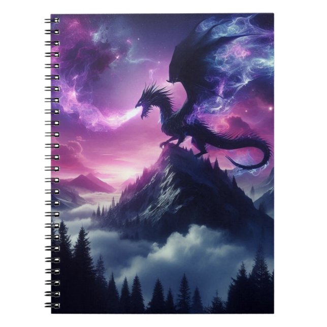 Mörk, medeltida eterisk drake  anteckningsbok (Framsidan)