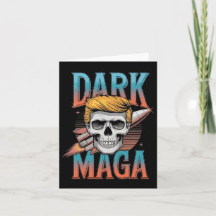 Mörk Mega 2024 Usa Trump Halloween Costume Funny S Kort