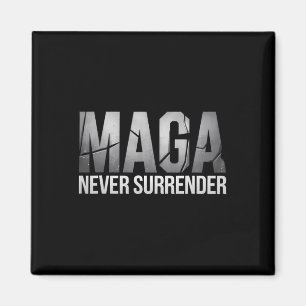 Mörk Mega Trump 2024 Överger aldrig Magnet