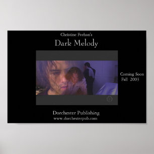 Mörk melodi med webbplatser poster