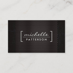 Mörk Metallic Grill Visitkort