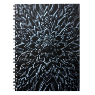 Mörk Metallic Mandala Anteckningsbok